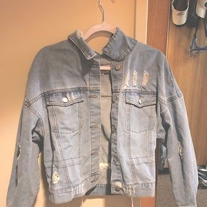Ripped Jean Jacket